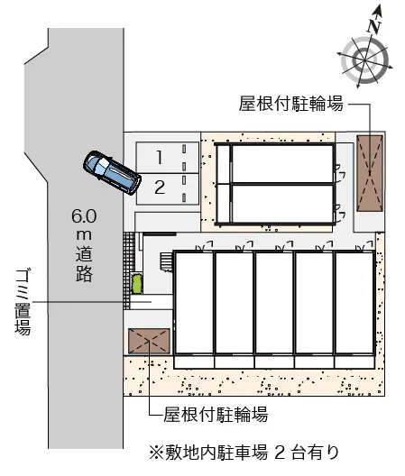 ★手数料０円★坂戸市芦山町 月極駐車場